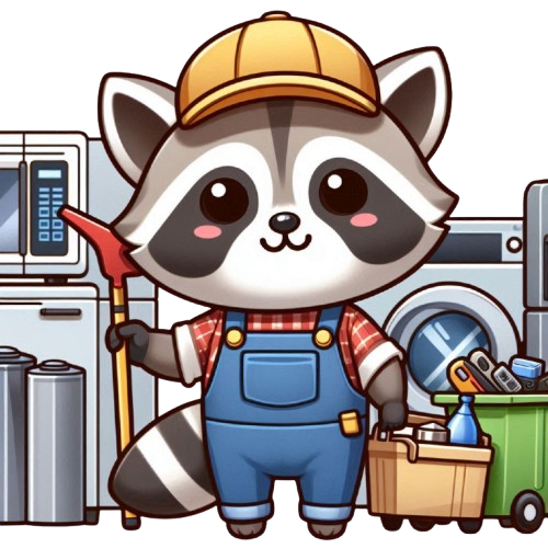 不用品回収を案内するコネ丸