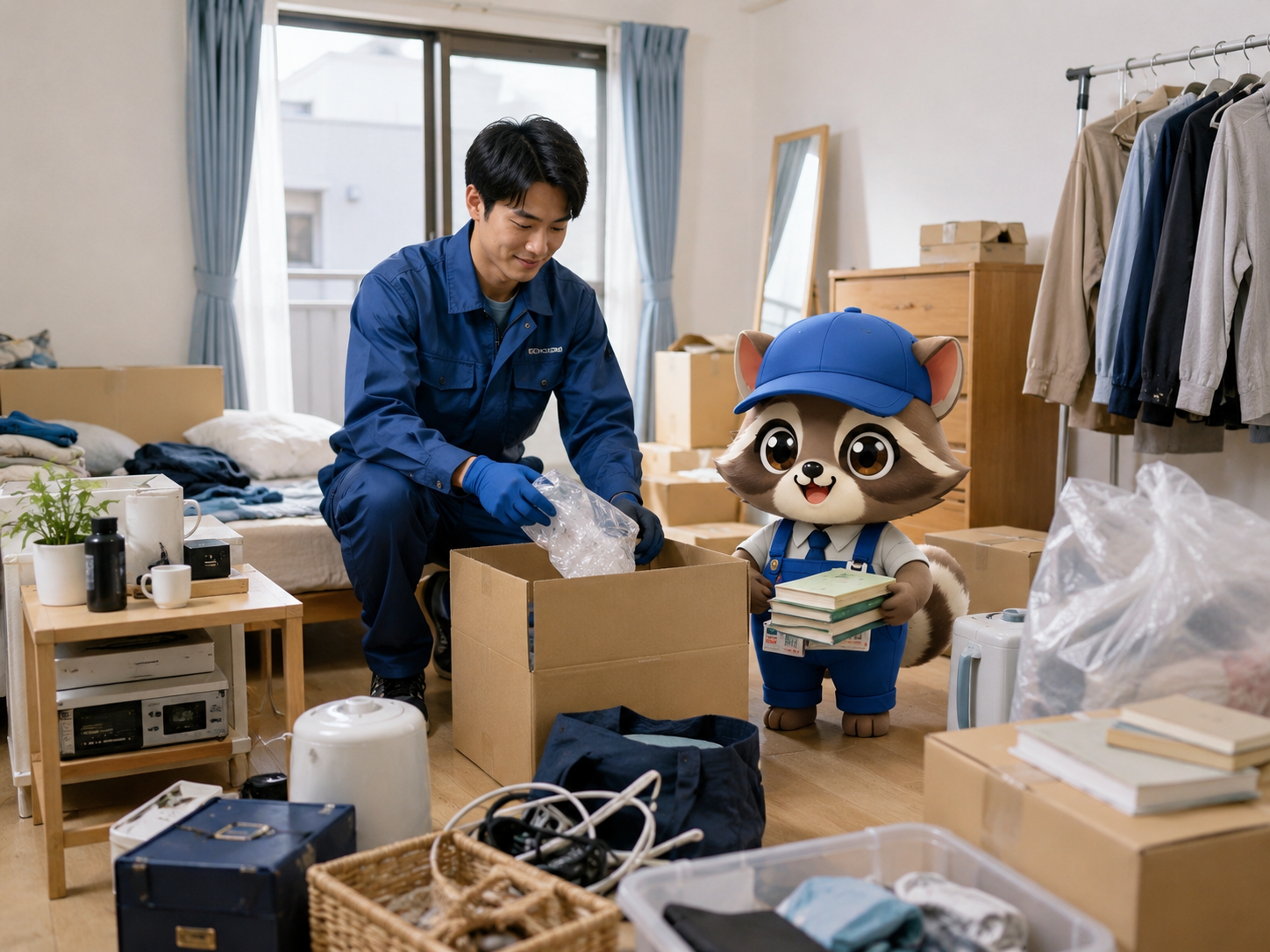 退去前の片付けと残置物整理の画像