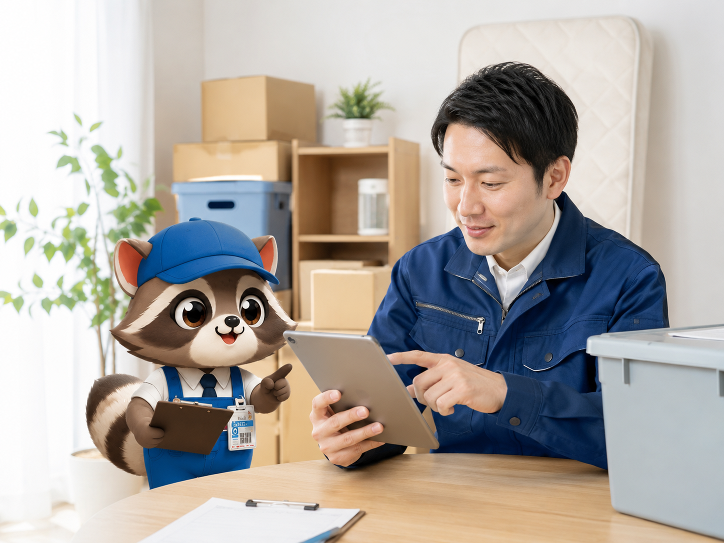 不用品搬出の料金と荷量を確認する画像