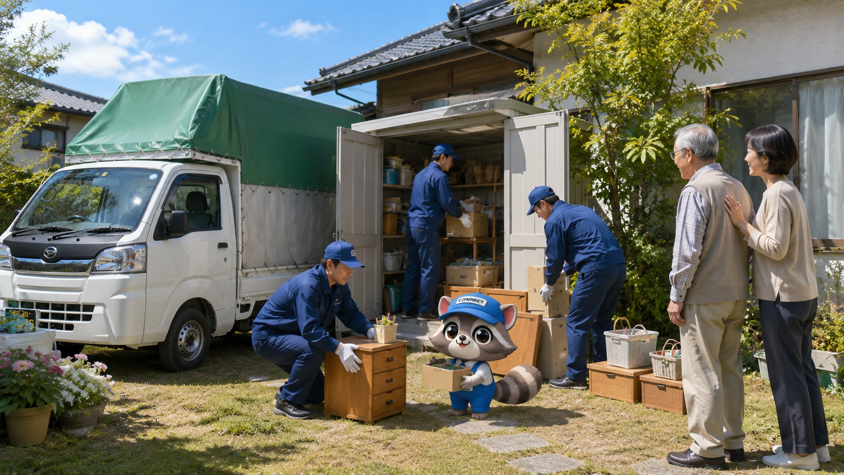 物置の中にある荷物や不用品の搬出イメージ（作業画像）
